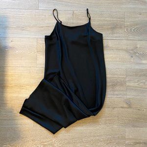 Black slip dress
